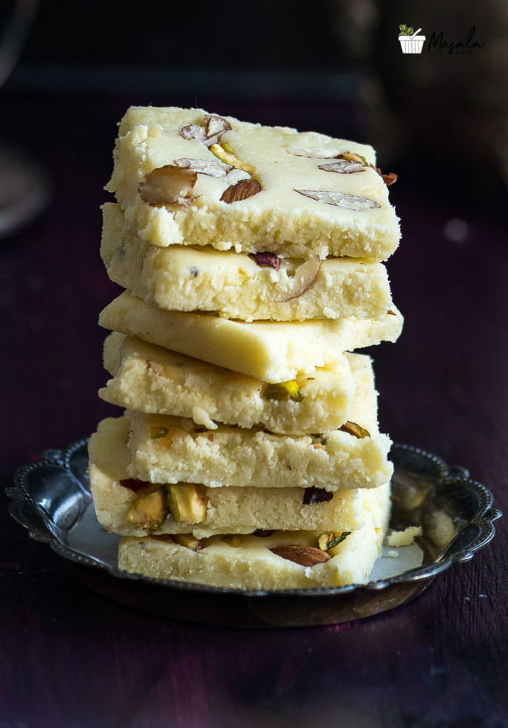 Milk Powder Barfi Recipe Milk Powder Burfi Burfi Dessert Masalakorb
