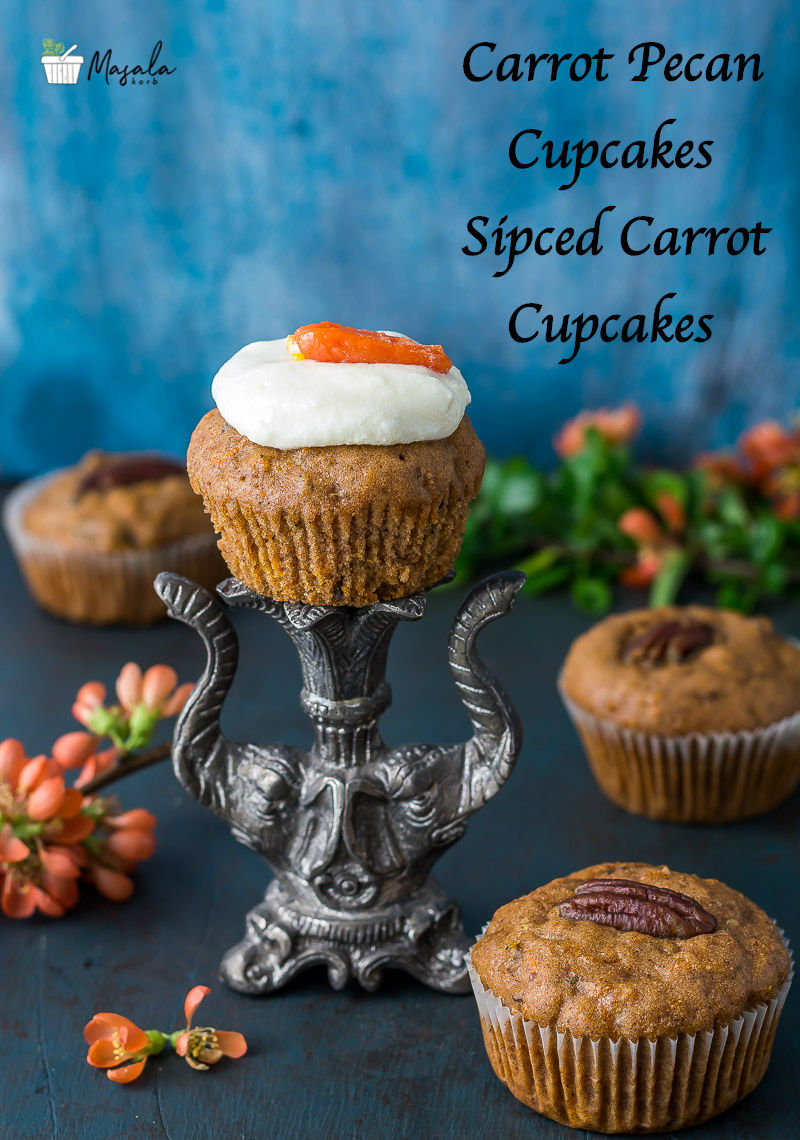 Carrot Pecan Cupcakes