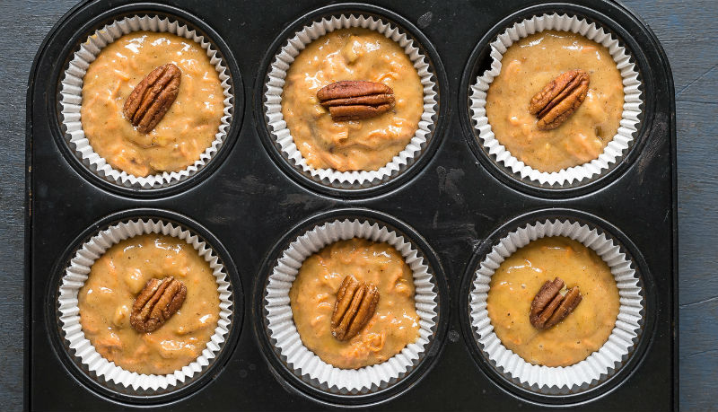 Carrot Pecan Cupcakes