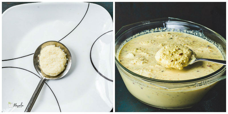 Indian Sweet Rasmalai Preparation