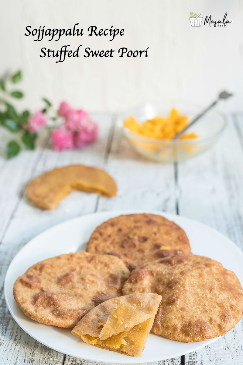 Sojjappalu Stuffed Sweet Poori Recipe