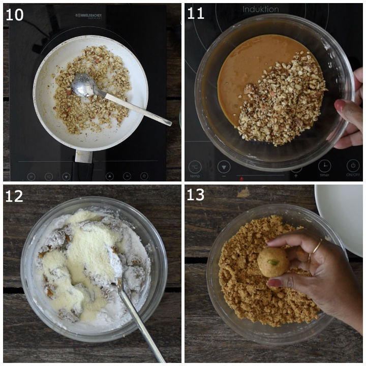 besan laddu preparation