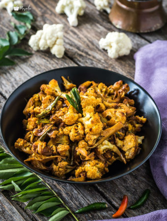 Cauliflower Pepper Fry Chettinad