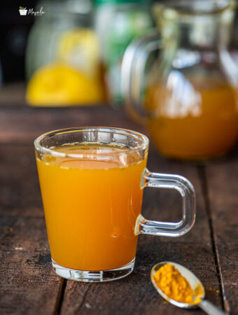 Turmeric Ginger Tea served in a cup