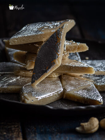 Cashew Katli stacked