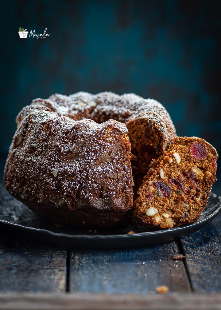 Plum Cake - Kerala Style (No Eggs, No Alcohol, Whole Wheat)