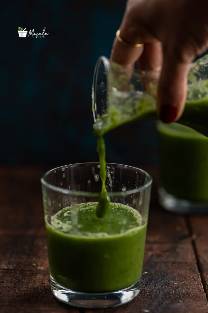 Green Breakfast Smoothie Recipe Spinach Detox Smoothie Masalakorb