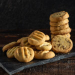 Jeera Biscuits Recipe Eggless - Jeera Cookies stacked
