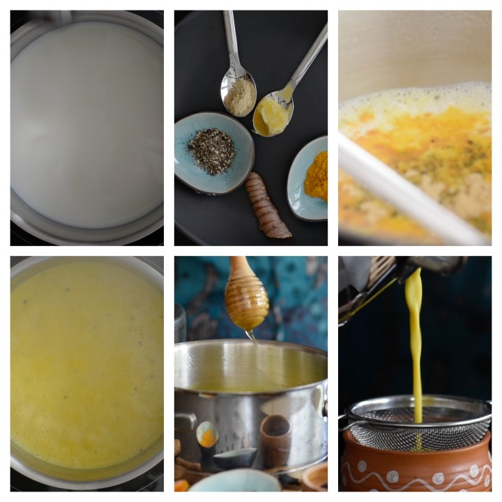 Golden Turmeric Milk Recipe aka Haldi Doodh steps