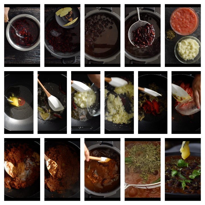 Rajma Masala Steps